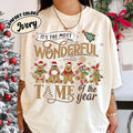 Gingerbread Disney Christmas Sweatshirt, Pooh Eeyore Tigger Roo Piglet Holiday Shirt, Cute Xmas Character Sweater, Disney Xmas Tee