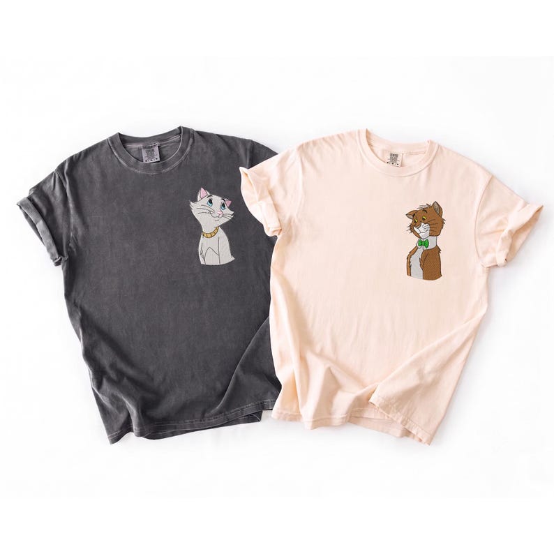 Embroidered Stitch Angel Couple Shirt, Custom Disney Family Matching Tee Gift