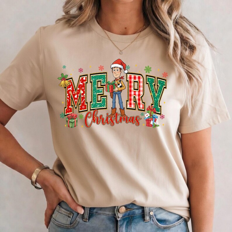 Personalized Disney Stitch Merry Christmas Shirt, Stitchmas Friends Graphic Tee, Cute Matching Top, Stitchmas Family Matching Sweatshirt Top