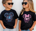 Disney Stitch Birthday Boy Girl Shirt, Cute Angel Ears Fireworks Tee, Matching Sibling Party Tops, Kids Magical Theme Park Shirts
