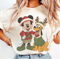 Comfort Colors Mickey and Pluto Safari Leopard Christmas product image 1