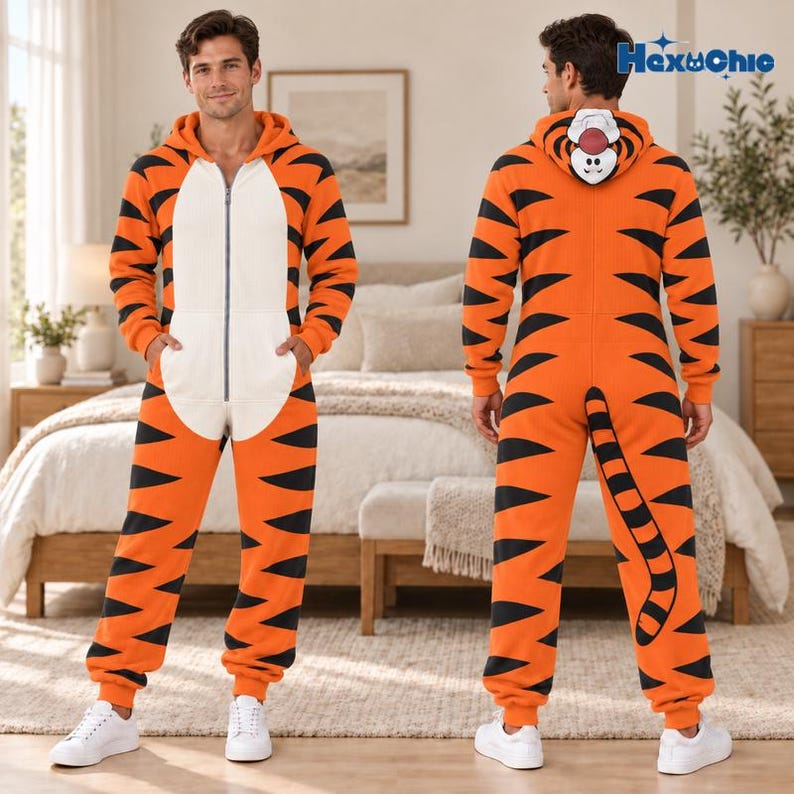 Halloween Winnie The Pooh Costume Pajamas Jumpsuit, Pooh Piglet Tigger Eeyore Cosplay Matching Group, Halloween Cosplay Costume