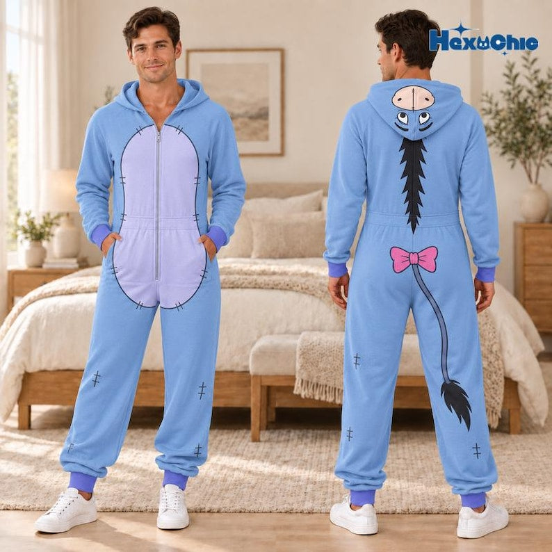 Halloween Winnie The Pooh Costume Pajamas Jumpsuit, Pooh Piglet Tigger Eeyore Cosplay Matching Group, Halloween Cosplay Costume