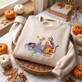 Embroidered Winnie the Pooh Christmas Sweatshirt, Pooh and Friends Holiday Crewneck, Eeyore Tigger Piglet Christmas Sweater, Disney Gift
