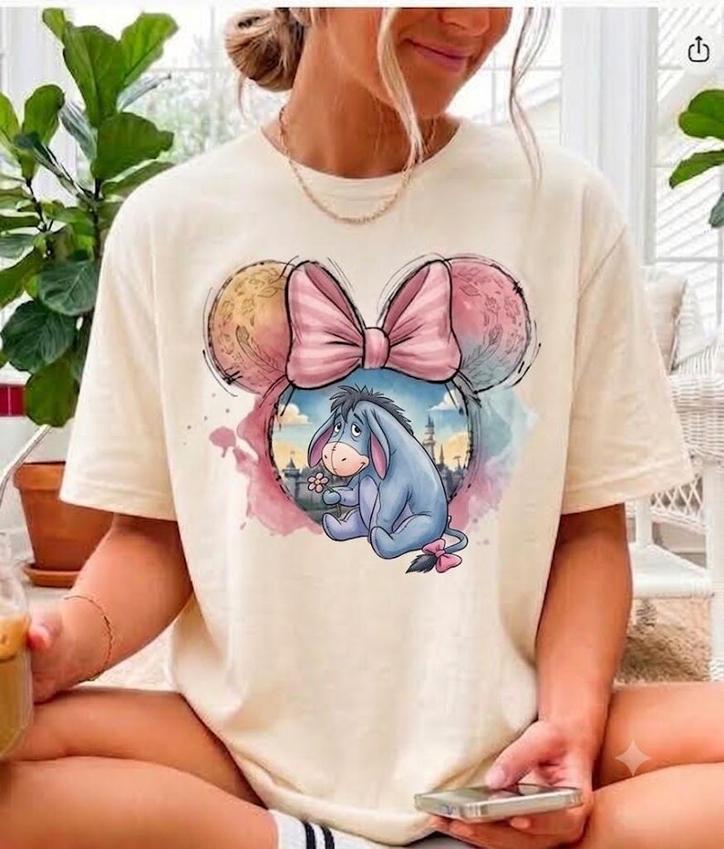 Winnie the Pooh T-Shirt, Retro Disney Castle Shirt, Watercolor Tigger Piglet Eeyore Tee, Magical Kingdom Apparel, Cute Cartoon Matching Top