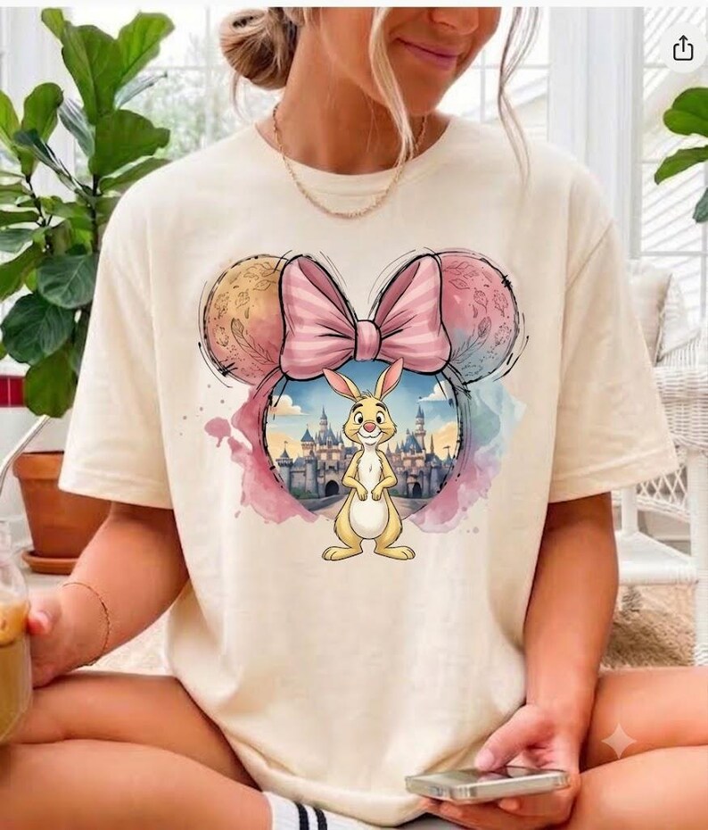Winnie the Pooh T-Shirt, Retro Disney Castle Shirt, Watercolor Tigger Piglet Eeyore Tee, Magical Kingdom Apparel, Cute Cartoon Matching Top
