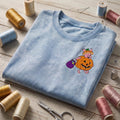 Embroidered Piglet Pumpkin Washed Tee, Spooky Disney Shirt, Halloween Winnie The Pooh Shirt, Disneyland Vacation Shirt, Disney Park Outfit