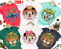 Customized Disney All Characters Feliz Navidad Christmas Shirt, Mickey and Friends Stitch Chip Dale Feliz Navidad Xmas Tee, WDW Trip Tee