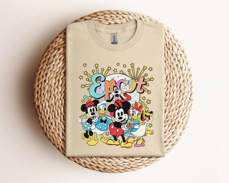 Mickey And Friends Epcot Flower Shirt