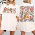 Retro Disney Winnie The Pooh Christmas Group Comfort Color Shirt, Pooh and Friends Tee, Pooh Tigger Eeyore Piglet Rabbit Christmas Light Tee