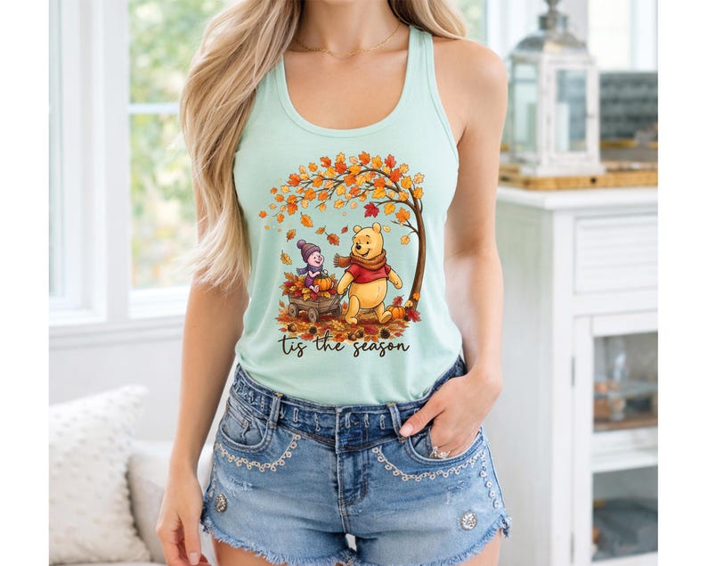 Winnie the Pooh and Piglet Fall Season Tank Top, Magic product image 6