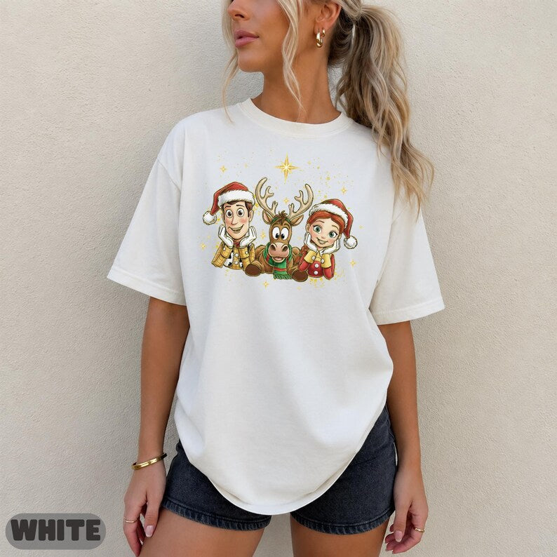 Personalized Disney Stitch Merry Christmas Shirt, Stitchmas Friends Graphic Tee, Cute Matching Top, Stitchmas Family Matching Sweatshirt Top