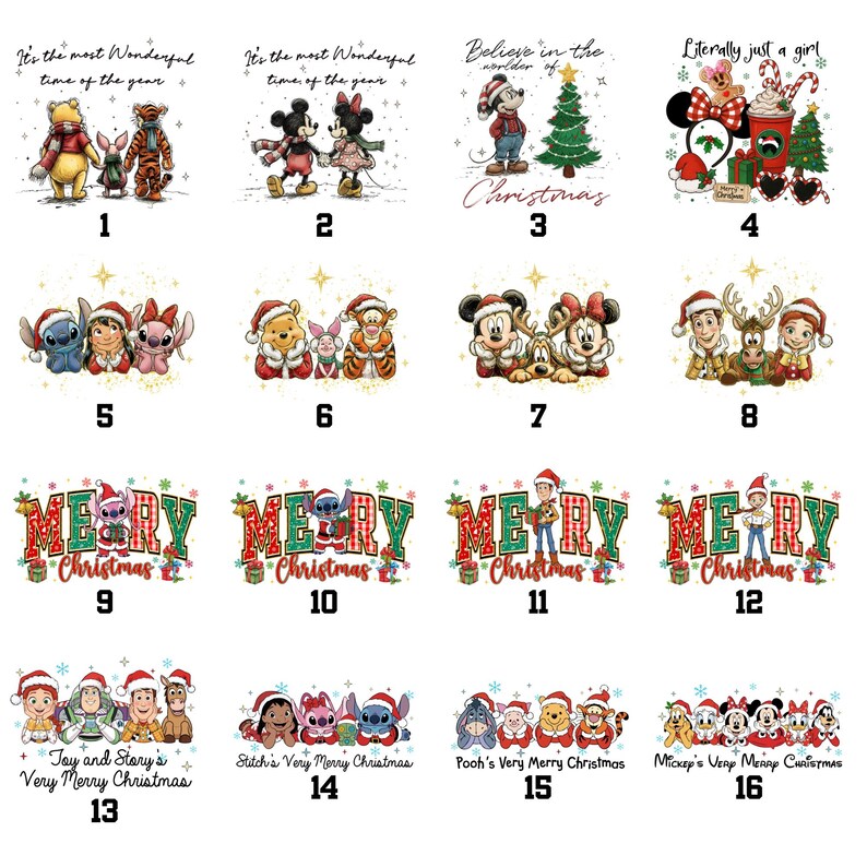 Personalized Disney Stitch Merry Christmas Shirt, Stitchmas Friends Graphic Tee, Cute Matching Top, Stitchmas Family Matching Sweatshirt Top