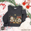 Comfort Colors® Disney Christmas Long Sleeve Tshirt, Mickey Minnie Pluto Holiday Shirt, Disney Family Trip 2026 Matching Outfit