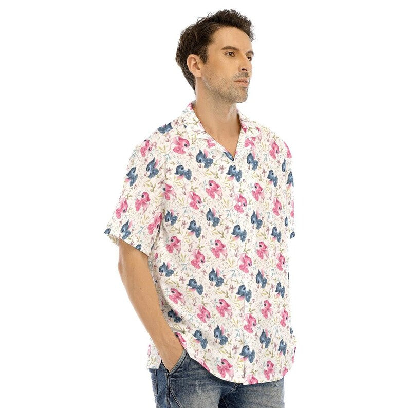 Stitch Loves Angel - Disney Inspired Men's Button Down product image 5