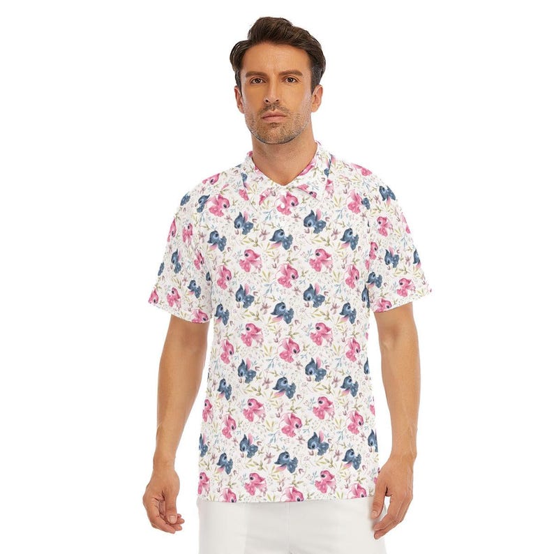 Stitch Loves Angel - Disney Inspired Men's Button Down product image 7