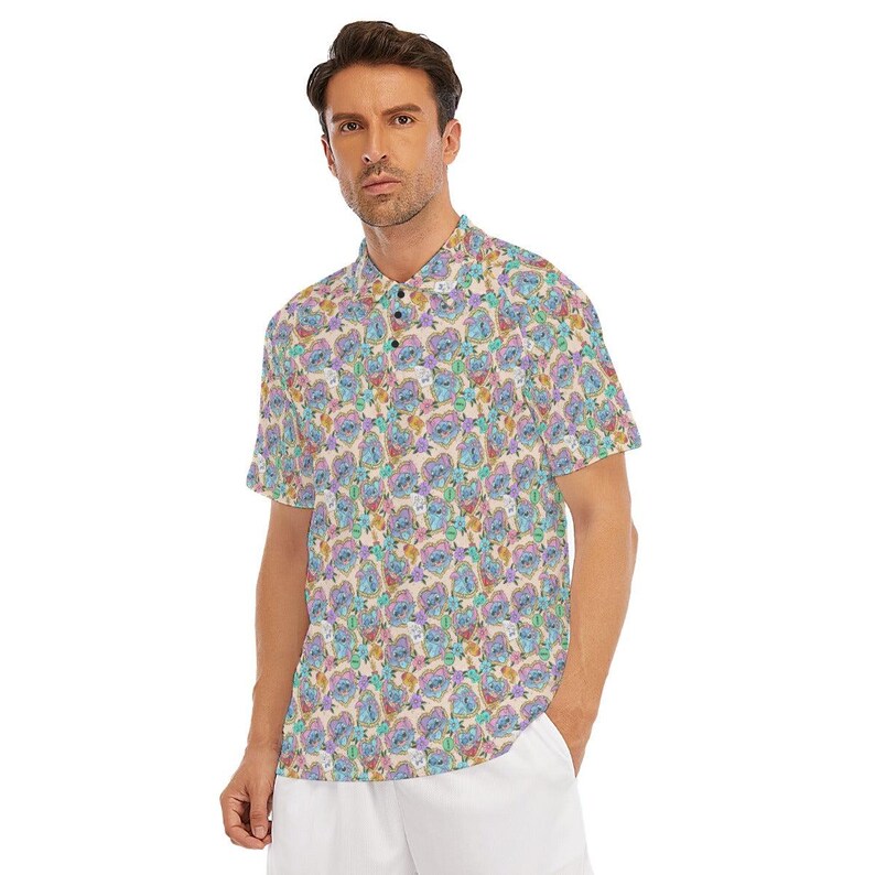 Tattoo Hearts Stitch - Disney Inspired Men's Button Down product image 6