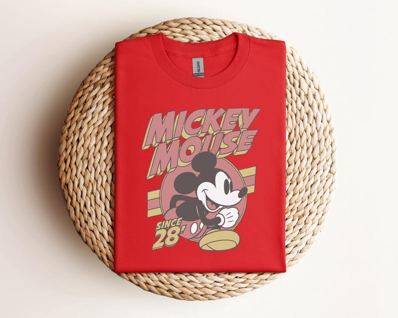 Retro Mickey Mouse Tee, Disney Shirt