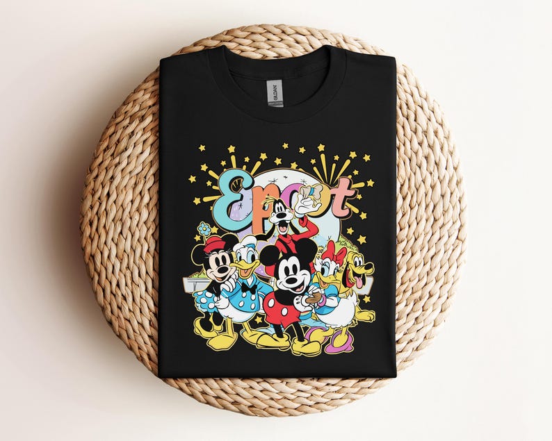 Mickey And Friends Epcot Flower Shirt
