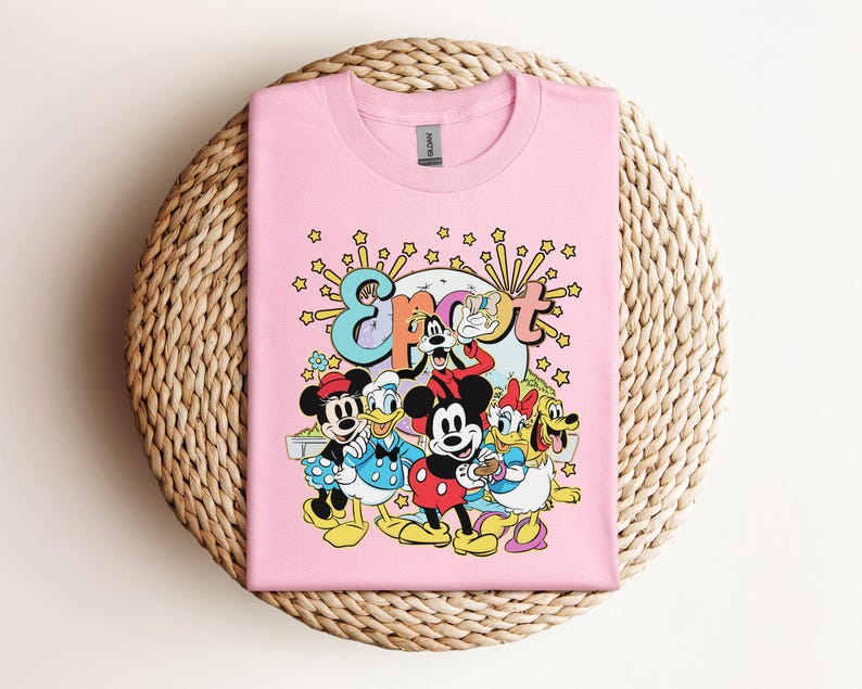 Mickey And Friends Epcot Flower Shirt
