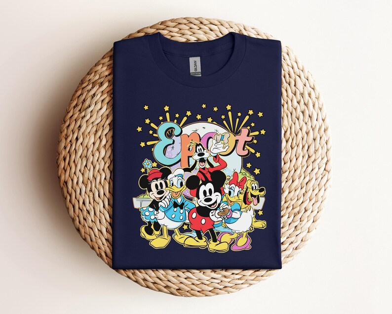 Mickey And Friends Epcot Flower Shirt