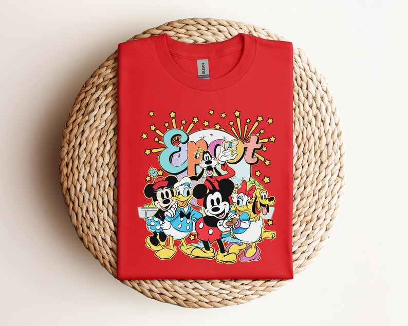 Mickey And Friends Epcot Flower Shirt