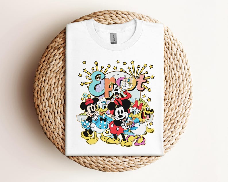 Mickey And Friends Epcot Flower Shirt