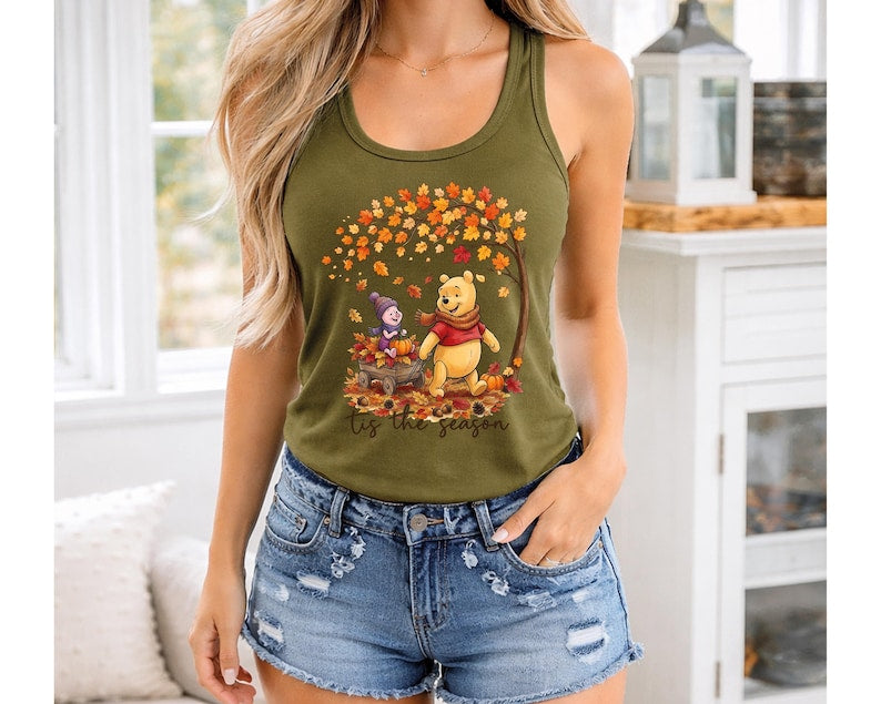 Winnie the Pooh and Piglet Fall Season Tank Top, Magic product image 3