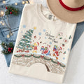Disney Winnie The Pooh Classic Merry Christmas Sweater, Pooh Tigger Eeyore Piglet Christmas Costume, Mickey's Very Merry Christmas Party