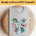 Disney Lilo And Stitch Coquette Bow DTF Transfer, Stitch DTF Transfer, Ready to Press, Disney Coquette Shirts,Stitch Angel Ribbon Dtf