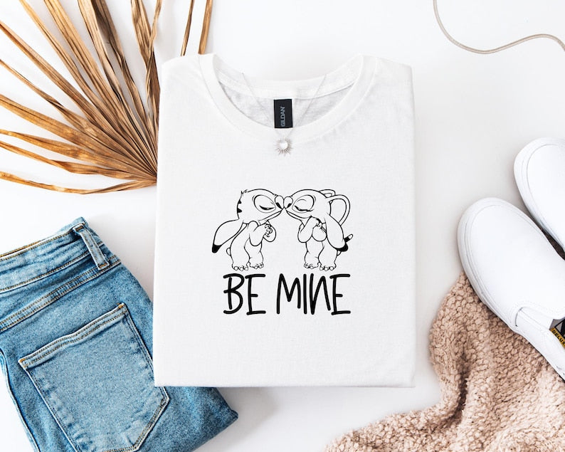 Stitch and Angel BE MINE T-Shirt