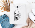 Stitch and Angel Stacked Faces T-Shirt