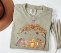 Comfort Colors Retro Disney Winnie The Pooh Autumn Fall Vibes Shirt, Pooh and Friends, Pooh Tigger Eeyore Piglet Fall Season Sweatshirt