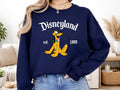 Vintage Disneyland Pluto Sweatshirt, Retro 1955 Est. Crewneck