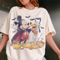 Vintage Mickey and Pluto Halloween Shirt, Vampire Ghost Pumpkin Design Graphic Tee, Disney Family Matching Theme Park Trip Gift 2026 DD944