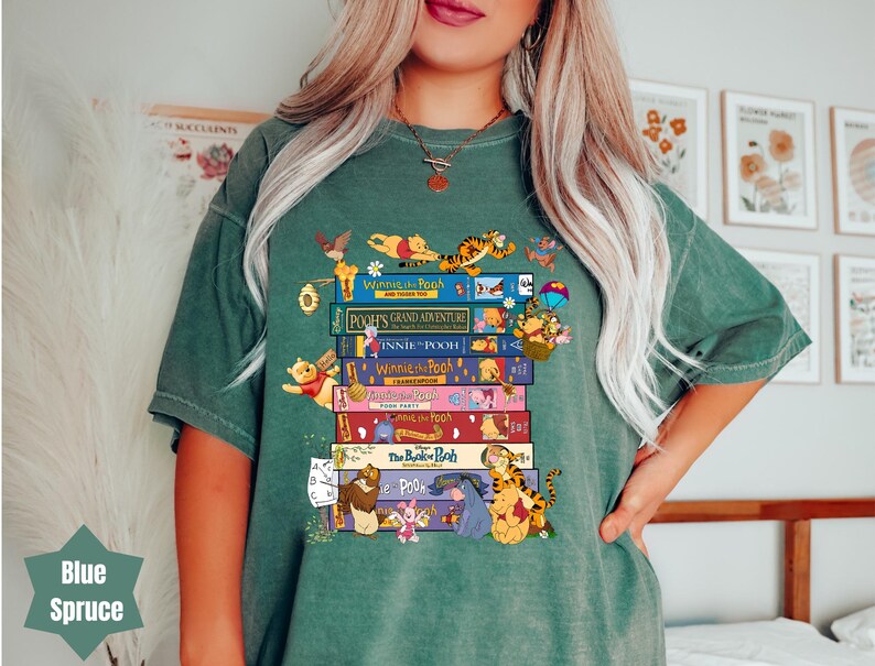 Comfort Colors Winnie The Pooh Friends Shirt, Disneyland Pooh Book Shirt, Disney Pooh Bear, Piglet Shirt,Disney Vacation, Disneyland,Tigger