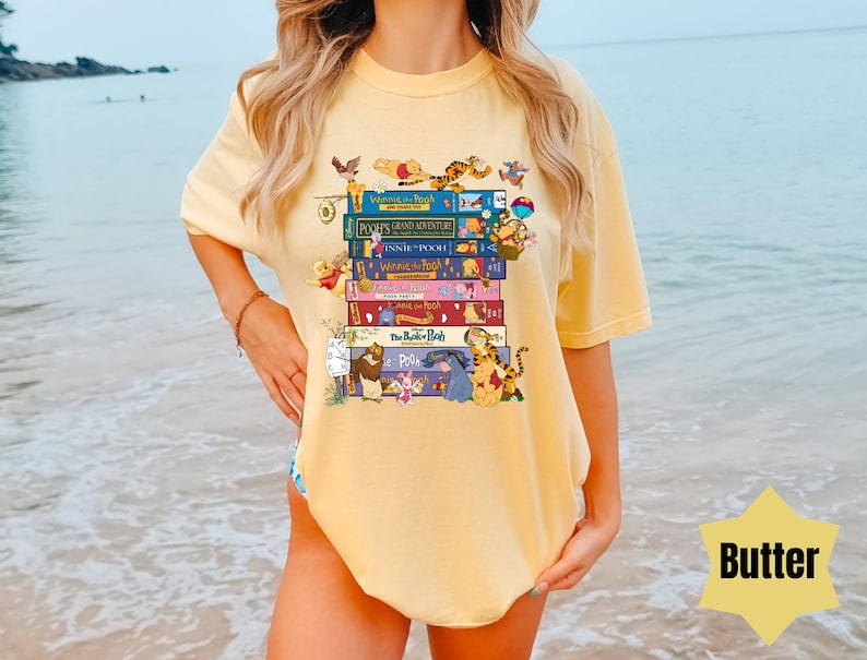 Comfort Colors Winnie The Pooh Friends Shirt, Disneyland Pooh Book Shirt, Disney Pooh Bear, Piglet Shirt,Disney Vacation, Disneyland,Tigger