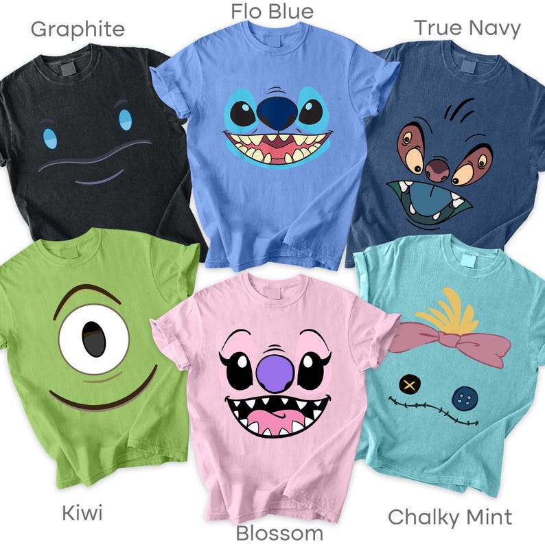 Vintage Big Face Blue Alien Costume T-shirt, Cute Alien Halloween T-shirt, Spooky Season Shirt