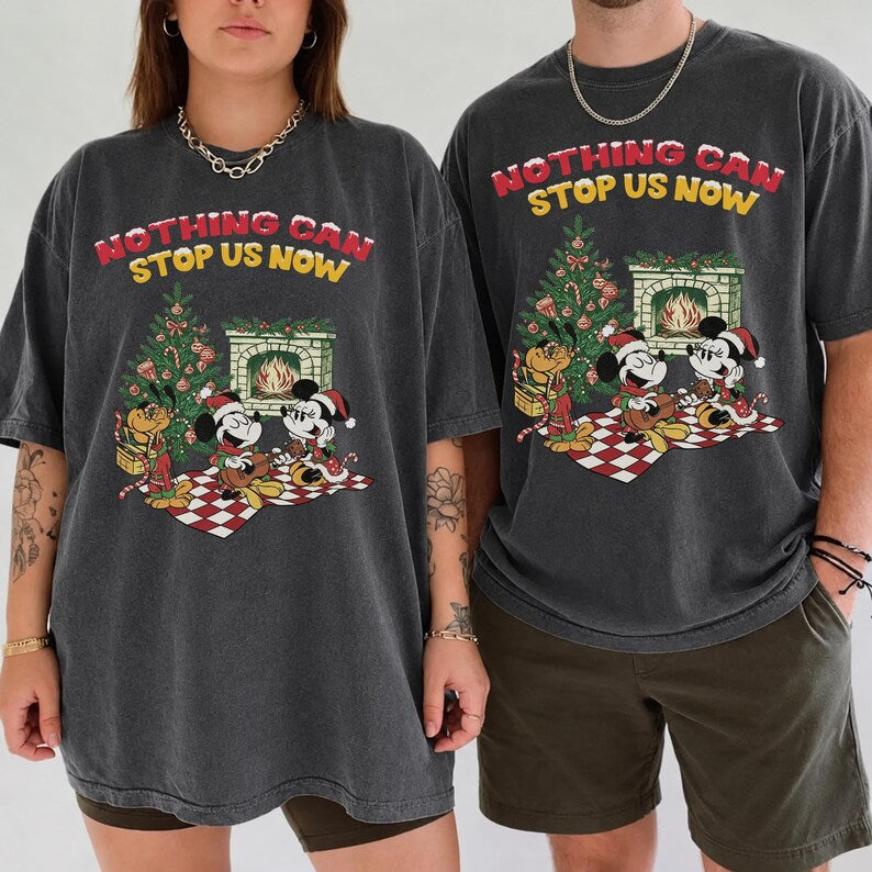 Retro Comfort Colors Runaway Railway Mickey Minnie Pluto Shirt, Nothing Can Stop Us Now, Disney Ride Shirt, Family 2026 Disney Park Shirt