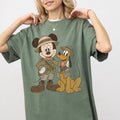 Retro Mickey Pluto Safari Leopard Shirt, Animal Kingdom Leopard Besties Graphic Tee, Lets Get Wild WDW Matching Family Trip 2026 Gift DD711