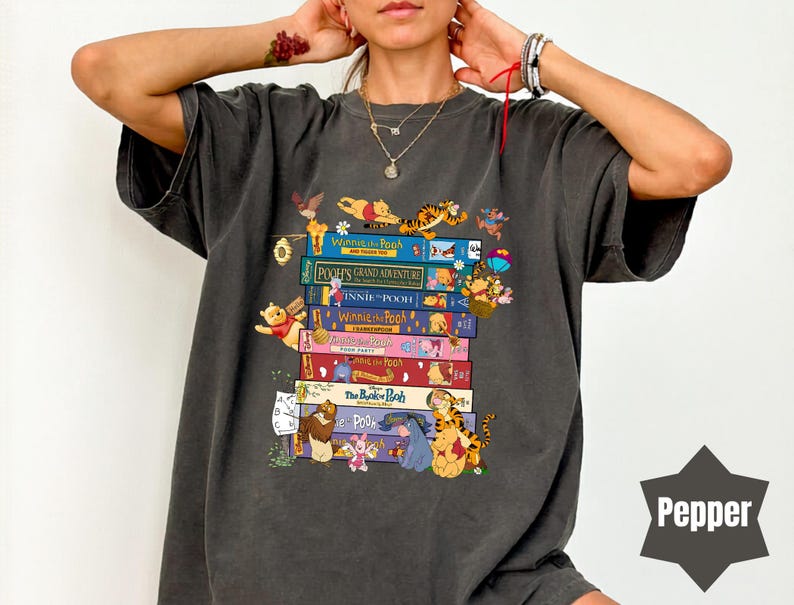 Comfort Colors Winnie The Pooh Friends Shirt, Disneyland Pooh Book Shirt, Disney Pooh Bear, Piglet Shirt,Disney Vacation, Disneyland,Tigger
