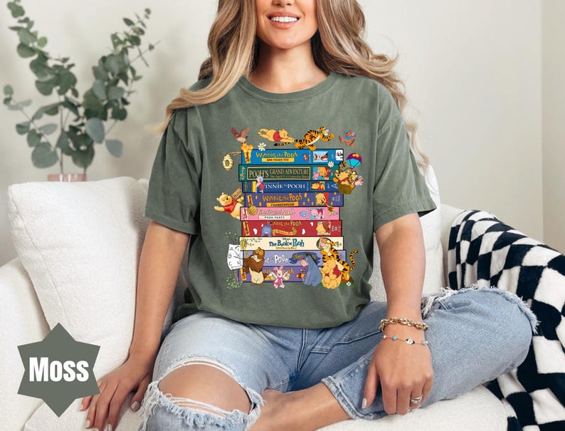 Comfort Colors Winnie The Pooh Friends Shirt, Disneyland Pooh Book Shirt, Disney Pooh Bear, Piglet Shirt,Disney Vacation, Disneyland,Tigger
