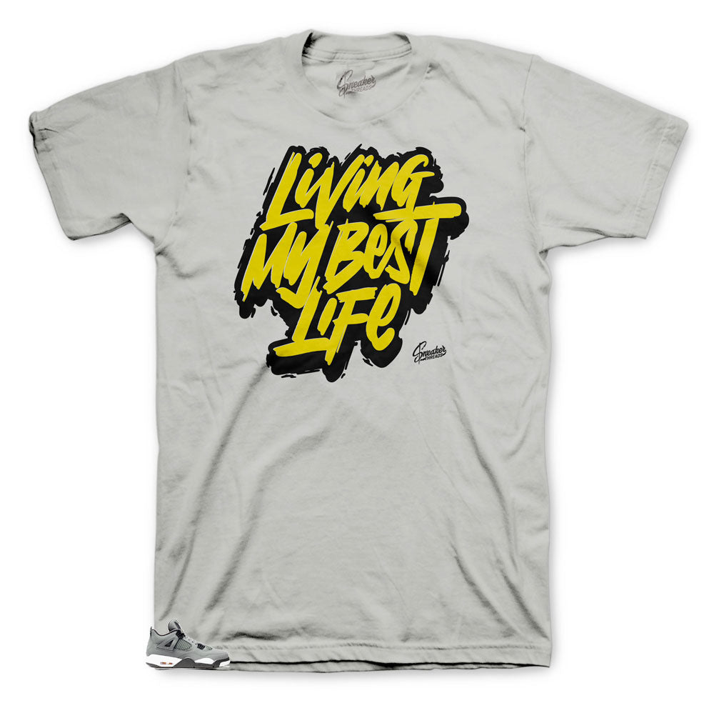 Retro 4 Cool Grey Living Life Shirt