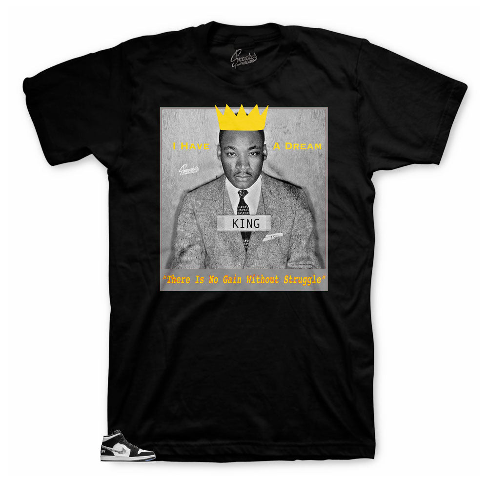 Retro 1 BHM Equality Freedom Shirt