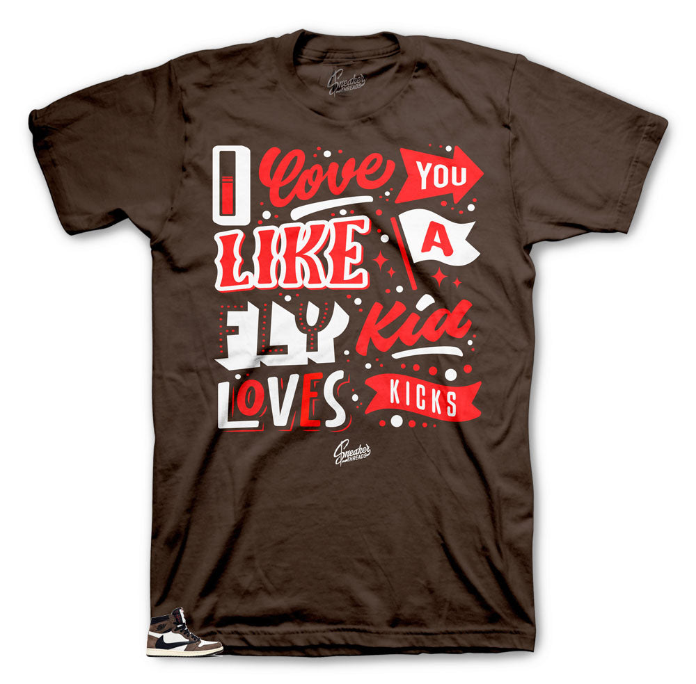 Retro 1 Cactus Jack Love Kicks Shirt