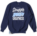Retro 1 Uni Blue Patent Struggle Breeds Sweater
