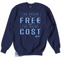 Retro 1 Uni Blue Patent Cost Sweater
