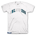 Retro 11 Blue Snakeskin Stitch Shirt
