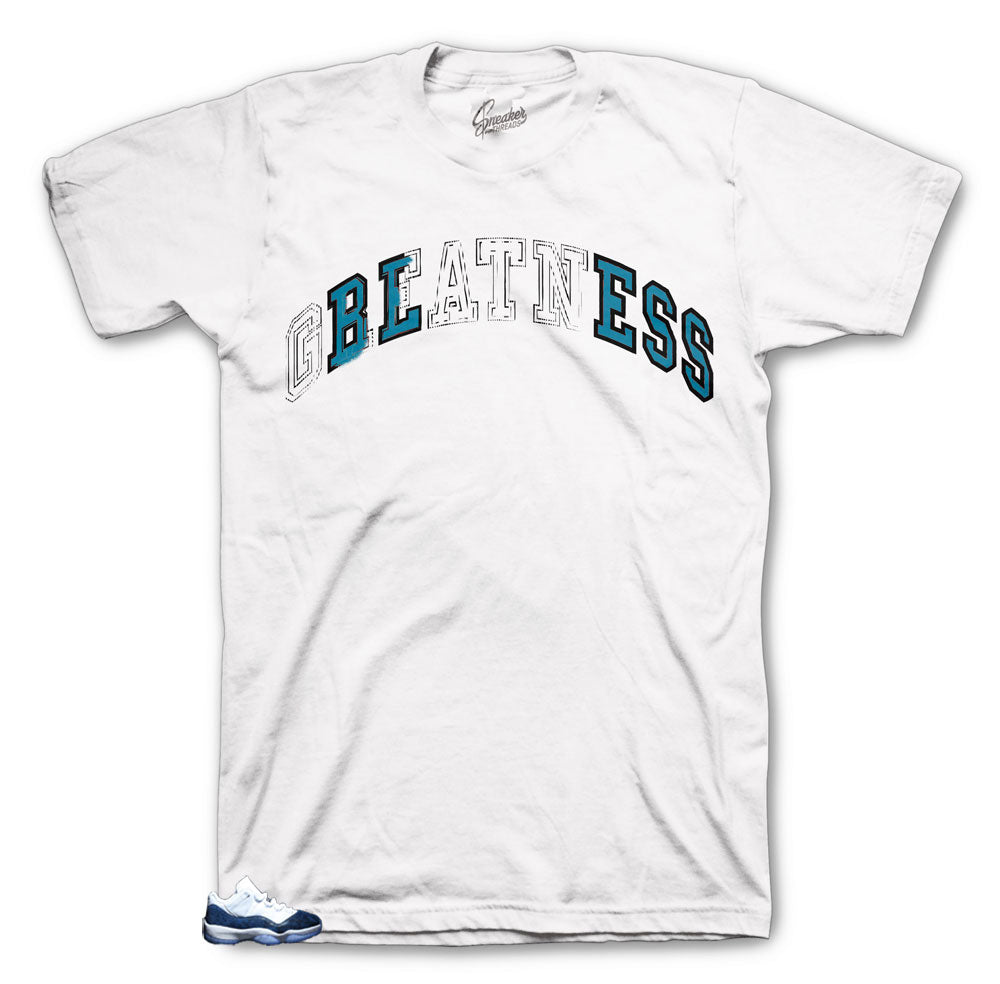 Retro 11 Blue Snakeskin Stitch Shirt
