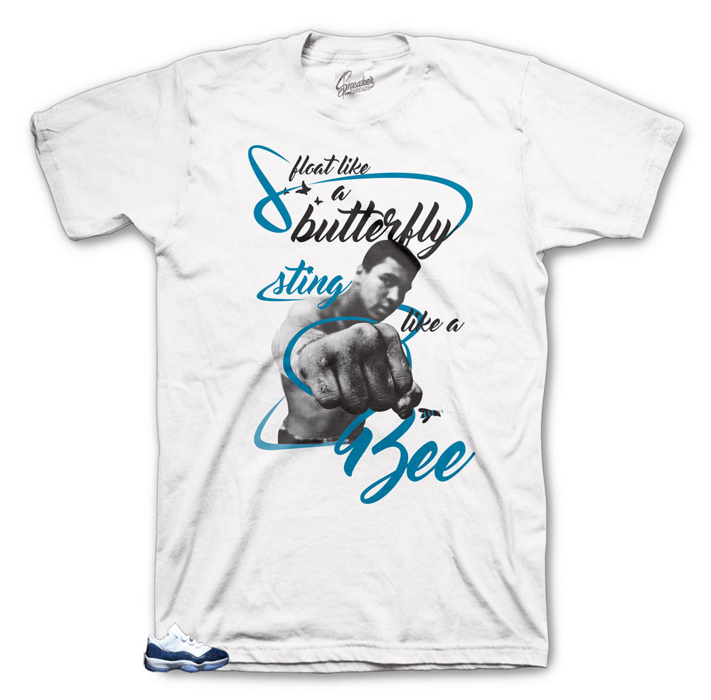 Retro 11 Blue Snakeskin Sting Bee Shirt
